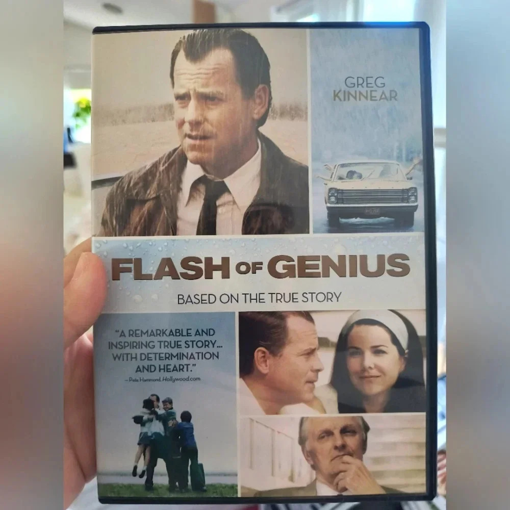 Flash Of Genius - DVD Movie scene adult film CD player action feel good movie